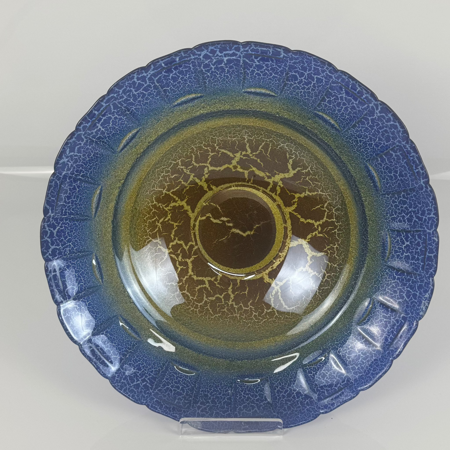 Glasschale Gross – Blue Inferno