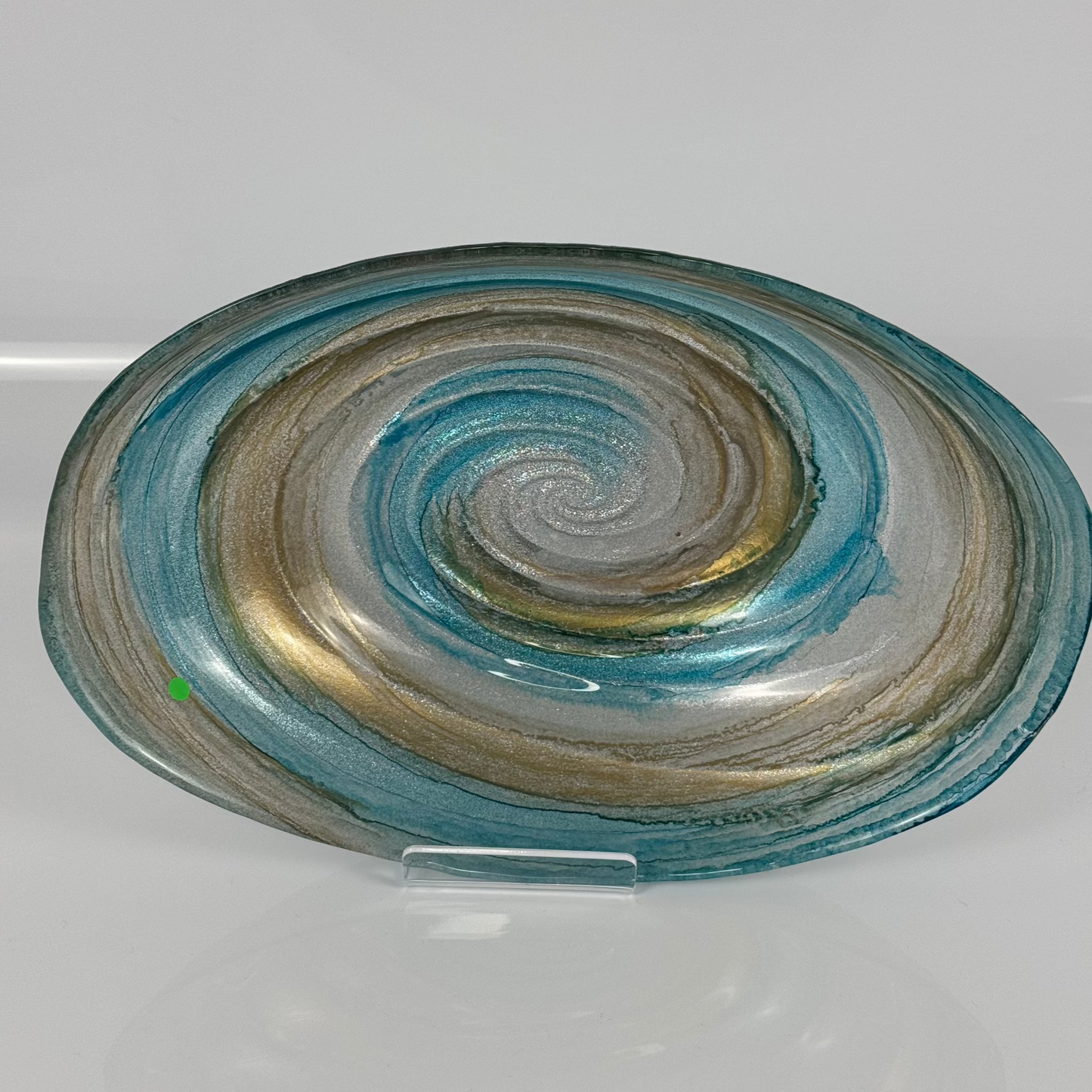 Glasschale Mittel – Blue Drift